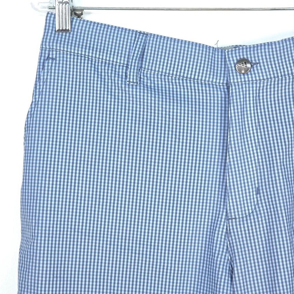Adidas Ultimate 365 Golf Shorts Men 32 Gingham Check Stretch Performance Classic - Picture 10 of 16